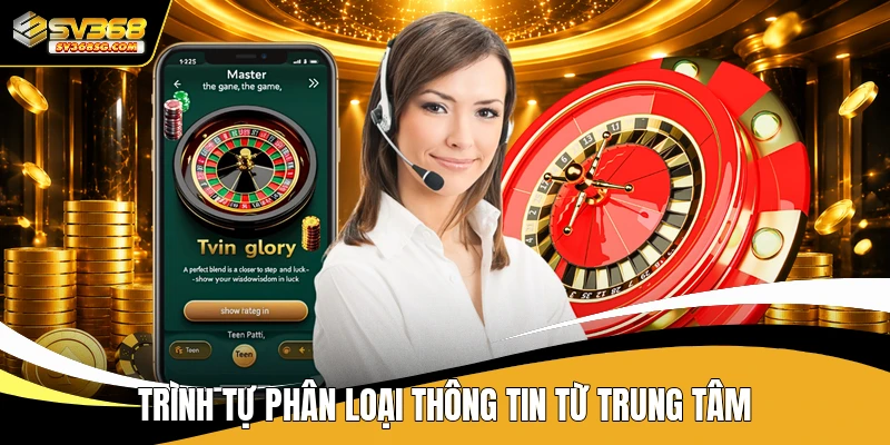 Trình tự phân loại thông tin từ trung tâm